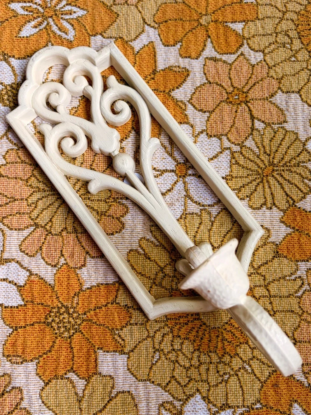 🕯️⚜️✨ Vintage 1970s Baroque Wall Sconce ✨⚜️🕯️